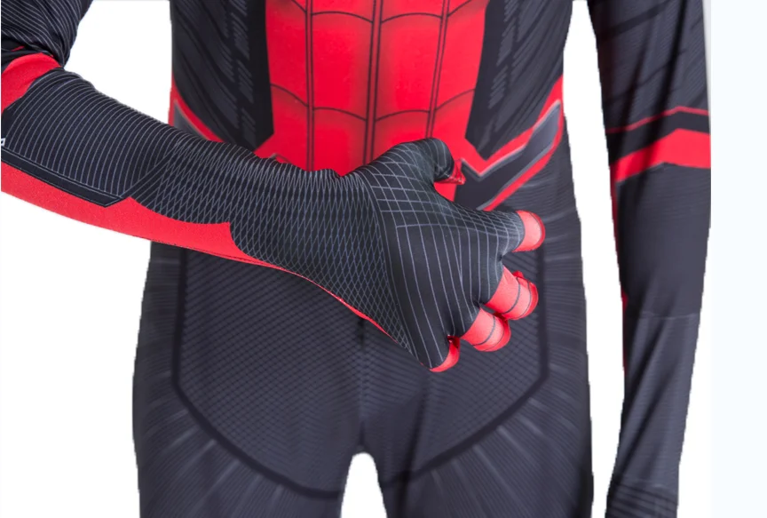 2019 с человеком-пауком далеко от дома Питер Паркер Косплэй костюм зентай