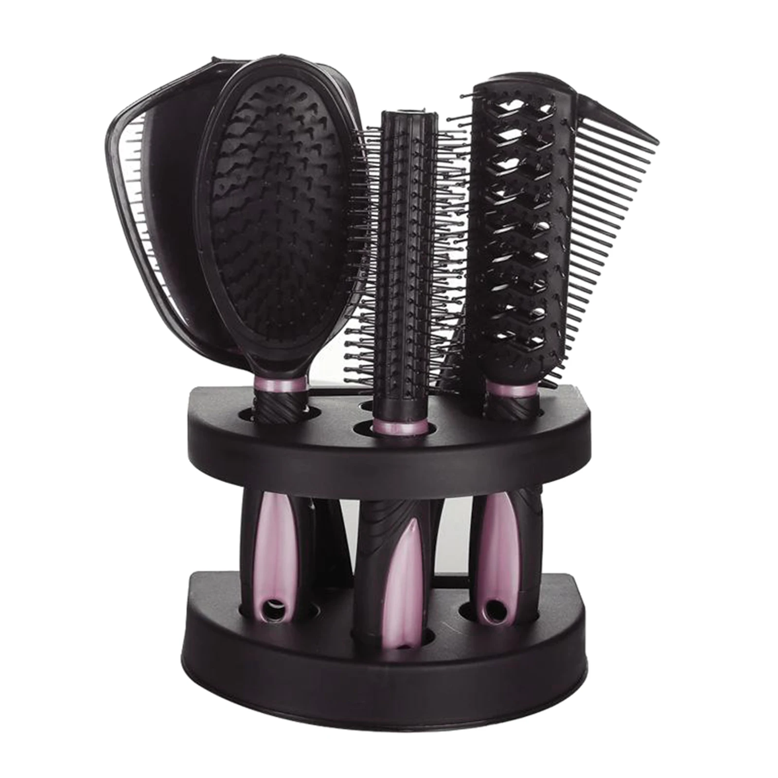 

New 6pcs Professional Salon Hairbrush Womens Ladies Makeup Hand Hair Brush Comb Set