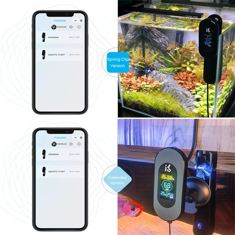 5 в 1 WIFI монитор качества воды для аквариума TDS/pH/температуры/влажности реальном
