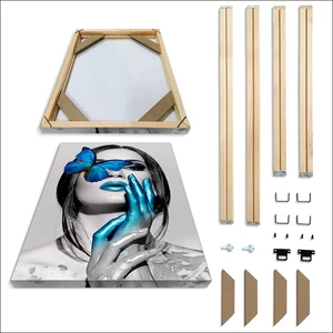 solid wood photo picture frame diy camphor wood frame for canvas poster diamond painting wall frame 50 60 70 80 90 cm