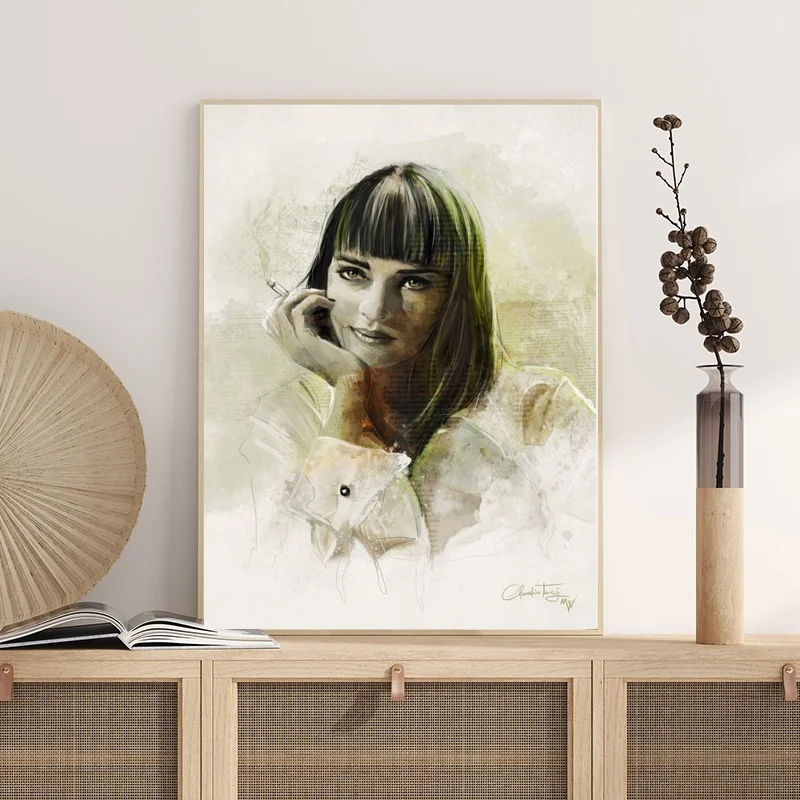 

Pulp Fiction Classic Movie Quentin Tarantino Vintage Art Painting Funny Canvas Painting Poster Pictures for Bedroom Decor