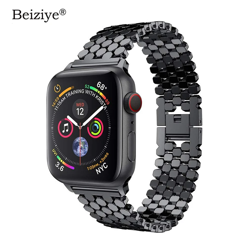 Ремешок из нержавеющей стали для Apple Watch, 38 мм, 42 мм, металлический браслет correa, ремешок для iWatch, ремешок 44 мм, 40 мм, серия 5, 4, 3, 2, 1