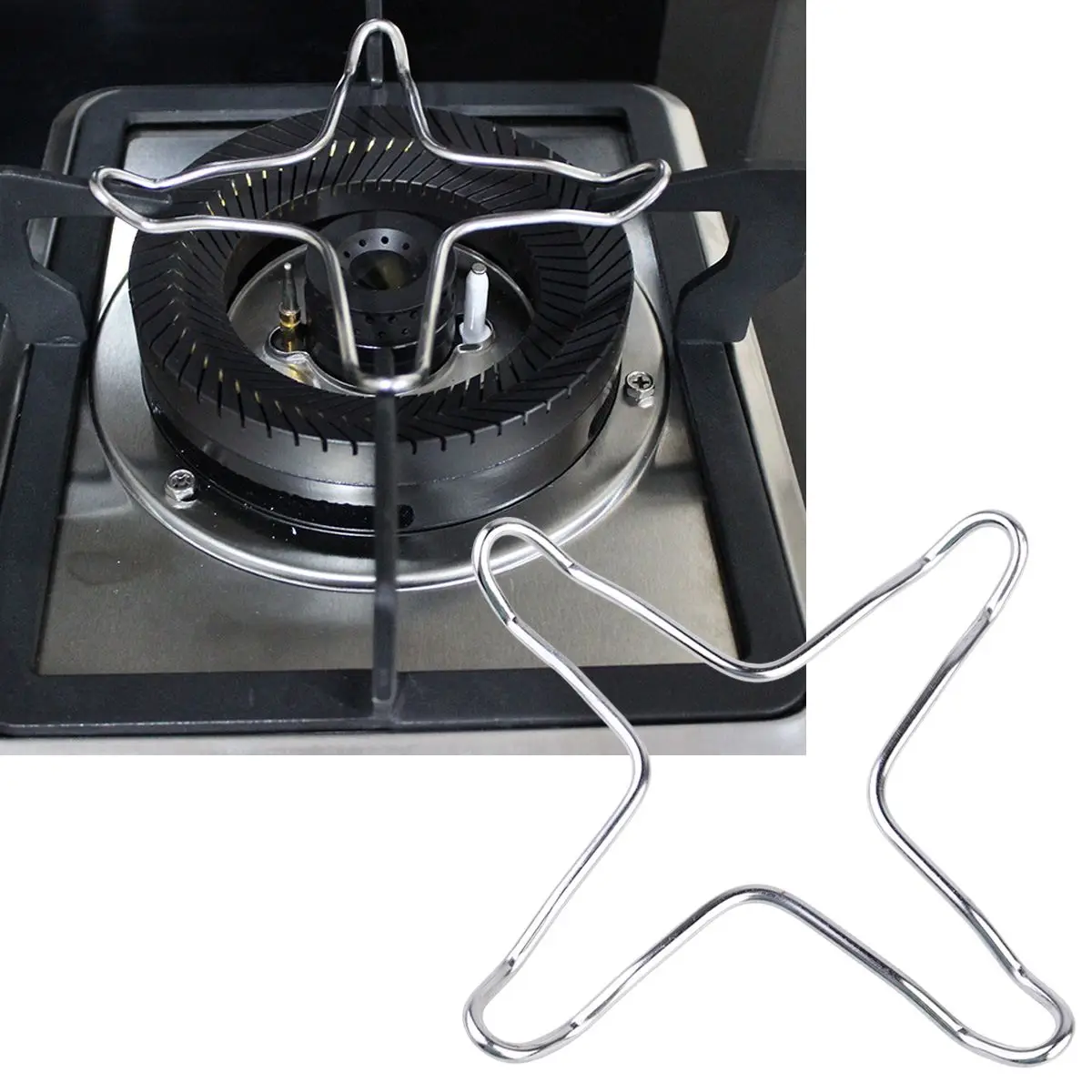 

Stove Gas Burner Ring Wok Grate Stand Grates Supportpot Reducer Holder Trivet Coffee Replacement Cast Range Iron Electric