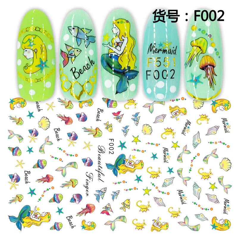 2 листа акриловые 3D-Наклейки для ногтей | Красота и здоровье