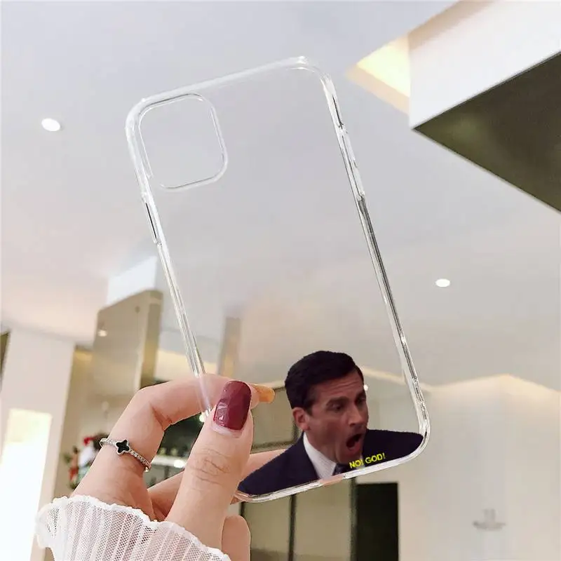 

The Office Phone Case Clear Transparent for iPhone 11 12 mini pro XS MAX 8 7 6 6S Plus X 5S SE XR 2020
