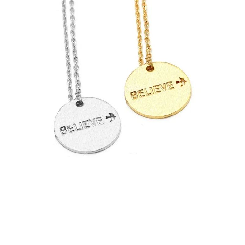 Верьте себе смелая летающая птица кулон ожерелье ювелирное изделие из