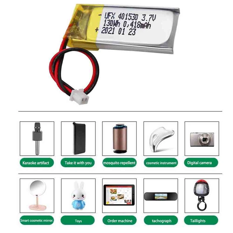 Полимерный литиевый аккумулятор 401530 3 7 в 130 мАч подходит для POS терминала