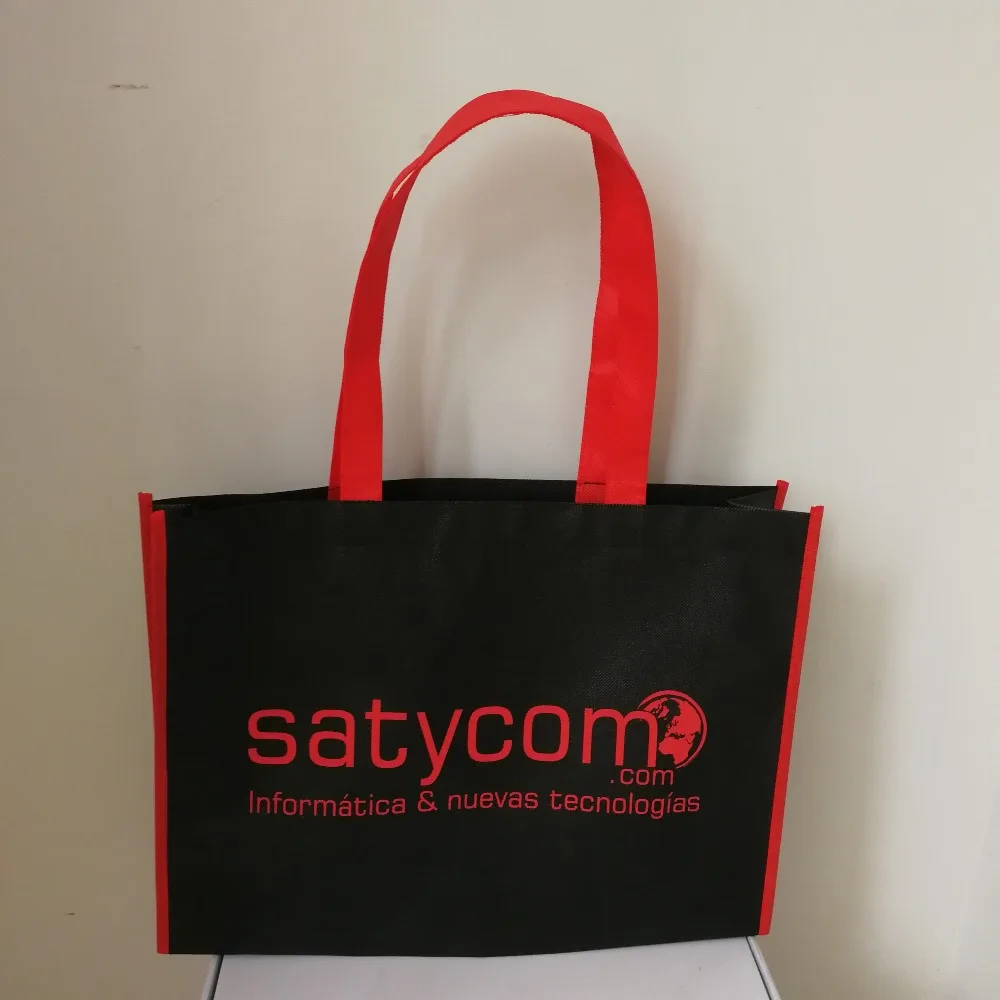 Оптовая продажа 500 шт./лот экологически чистые многоразовые сумки нетканые для