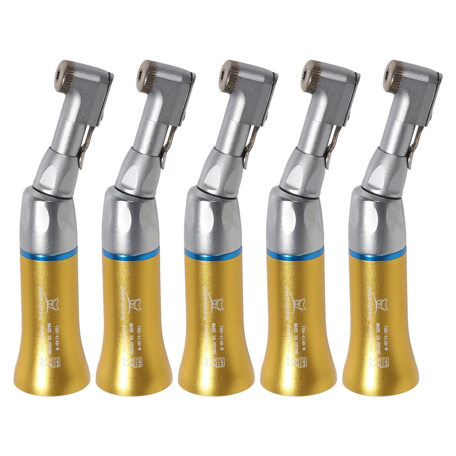 

NSK Style 5x Dental Low Speed hand piece Golden Contra Angle Handpiece Latch Extra Spray For RA/CA bur 2.35MM