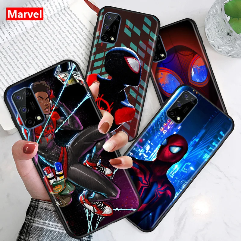Силиконовый черный чехол для телефона из ТПУ с супергероями Marvel Мстители Человек
