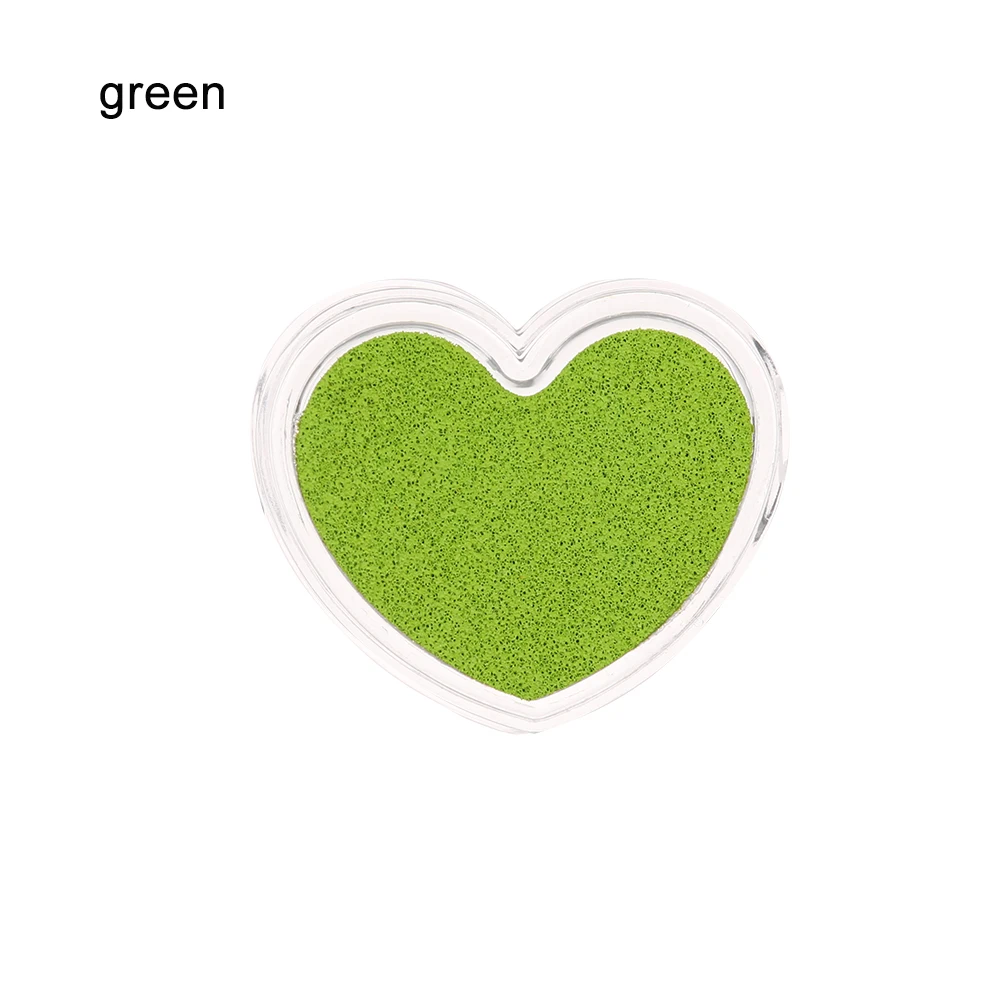 green-02 1 шт. цветные нетоксичные градиентные цветные штемпельные подушечки чернильная подушечка печать на масляной основе отпечаток пальца практичные DIY художественные аксессуары для детей - Цвет: green-02
