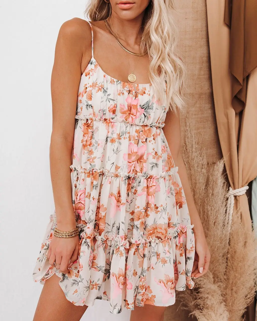

Vintage Casual Sundress Female Beach Boho Dress Mini Sexy Backless Plus Size Women Dress 2021 Summer Print Sleeveless Dresses
