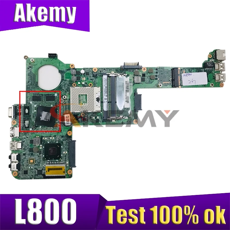

Материнская плата AKEMY для ноутбука TOSHIBA Satellite L800, материнская плата dhy3cmb8e0 SLJ8E 216-0833000 2 ГБ DDR3, материнская плата для ноутбука