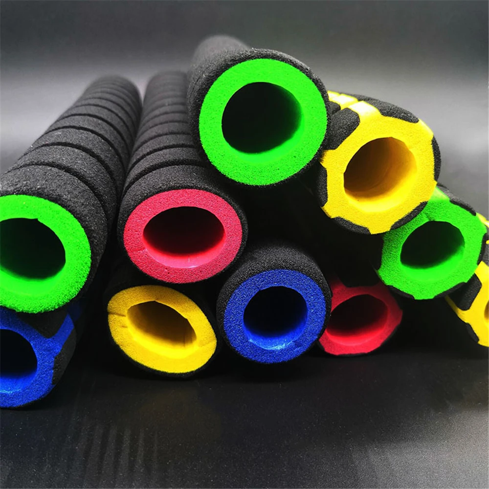 

2Pcs Bike Racing Bicycle Motorcycle Handle Bar Foam Sponge Grip Cover Non-slip Soft Handlebar Bike Bar 22cm Long Bicycle Grips