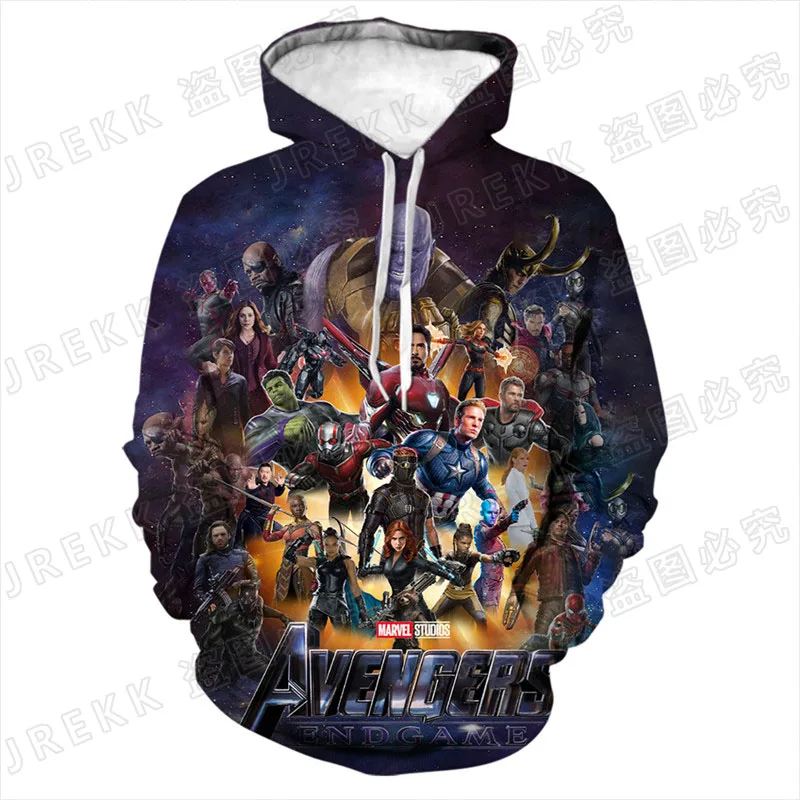 Cool Marvel The Avengers Hoodies Men Women Children Fashion 3D Print Sweatshirts Boy Girl Pullover Streetwear Casual Clothing