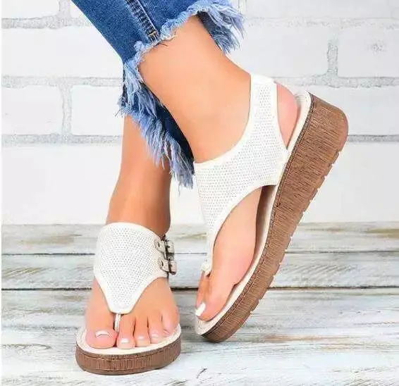 

Women Sandals 2021 New Women Heels Sandals Platform Wedges Shoes for Women Summer Sandalias Mujer Casual Flip Flops Plus Size 43