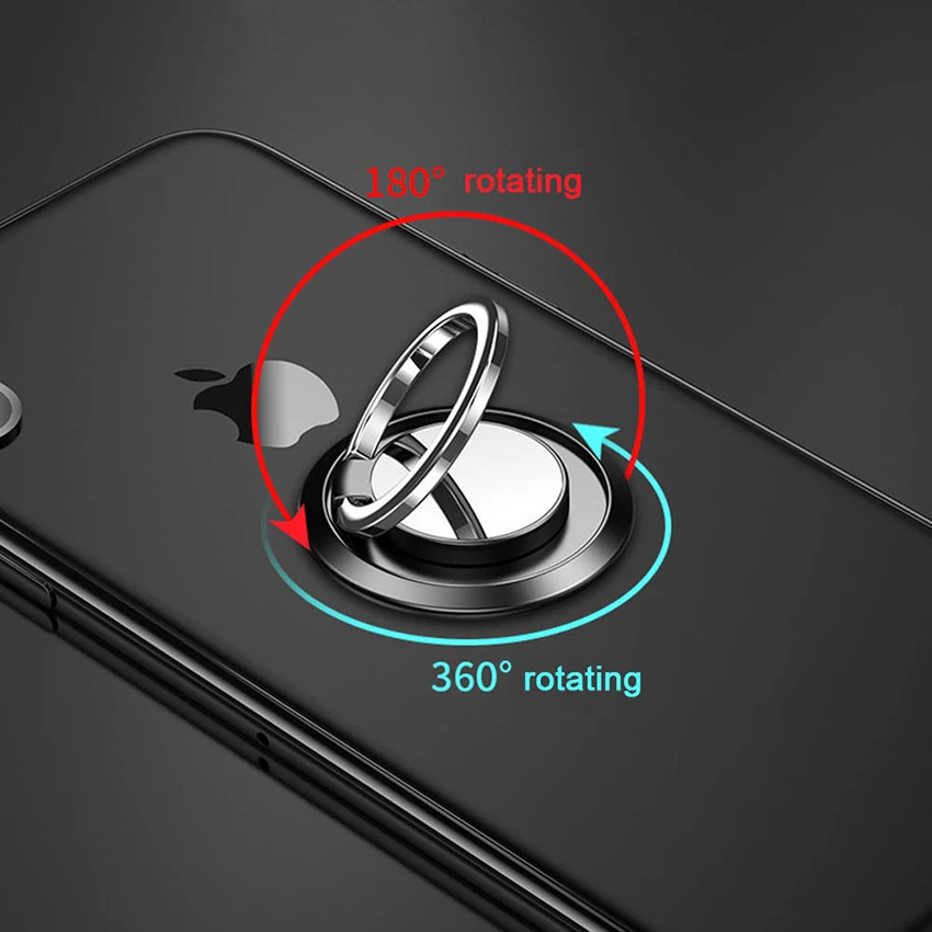 

Universal 360° Finger Ring Cell Phone Holder Stand Car Magnetic Metal Plate