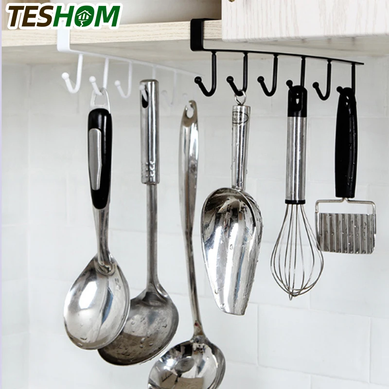 

1 Pcs Fashion Door Multi-function Kitchen Metal Hook Wall Hanger Coat Hat Racks Holders Kitchen Bathroom Accessories Tableware