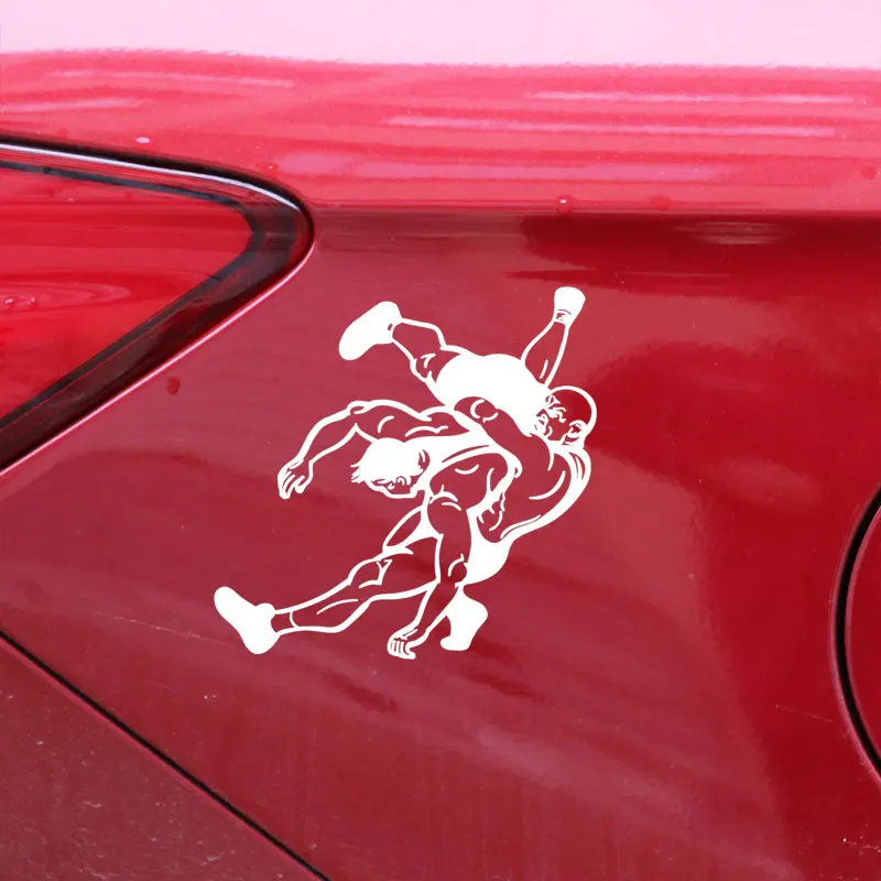 

Car Sticker Wrestler Warrior Art Sports Car Sticker Decoration PVC Decal Creative Waterproof Sunscreen Black/White,15cm*15cm
