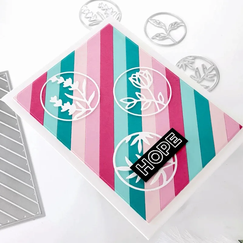 

Metal Cutting Dies Beautiful Circle Plants Dies For DIY Scrapbooking Embossing Paper Cards Making Cutting Dies 2020
