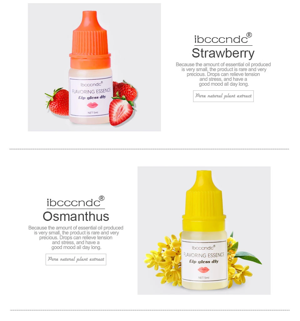 Natural Flavor Essence for Handmade Cosmetic Lip Gloss Lipgloss DIY Food Grade Fragrance Flavoring Essential For | Красота и здоровье