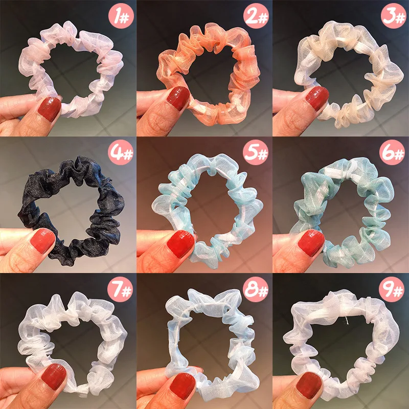 

Solid color Hair Scrunchie Women Elastic Hair Rubber Bands Gum Tie Hair Ring Rope Ponytail Holder Headdress Hair Accessories