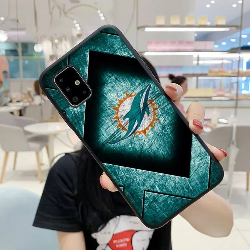 

Miami Dolphins Soft Cover Phone Case For Samsung S9 10 20Plus Note 7 8 9 10 10plus Pro J8 M30 31 A30s A71