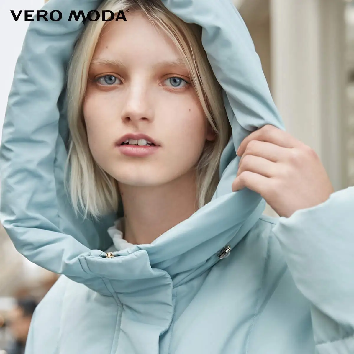 Vero Moda женский Двусторонний пуховик с капюшоном на шнуровке | 319423513