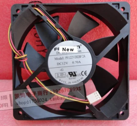 

For Emacro For Foxconn PV122512H2BF DC 12V 0.70A 3-wire 120X120X25mm Server Cooling Fan