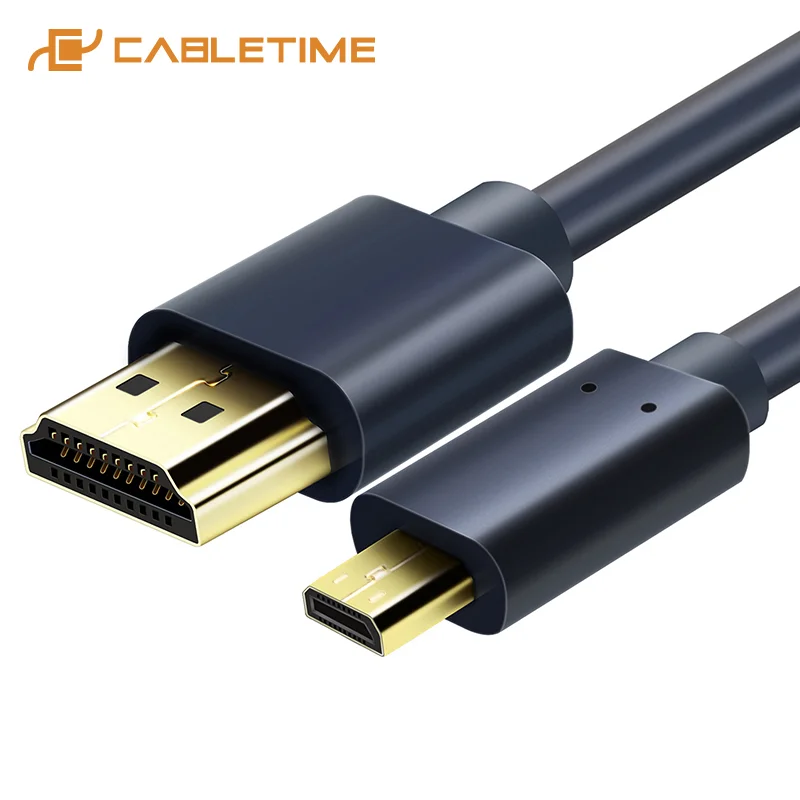 CABLETIME Новое поступление кабель Micro HDMI двунаправленный 2k * 4k 2 0 HD