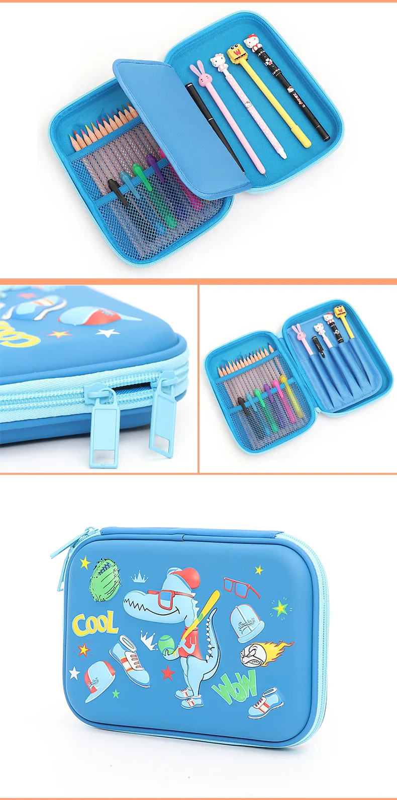 Большой карандаш динозавр чехол для Канцелярия мальчиков большая ручка в стиле