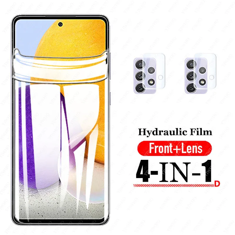 

Hydrogel Film for Samsung 72 Case on for Galaxy A52 A42 A32 5G A12 A21S M31S M51 M62 M12 S20 NOTE20 S21 ULTRA PLUS lens GLASS