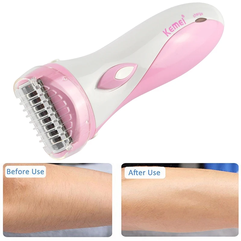 

Kemei KM-3018 Electric Rechargeable Lady Shaver Hair Remover Epilator Shaving Wool Scraping EU For Whole Body Use