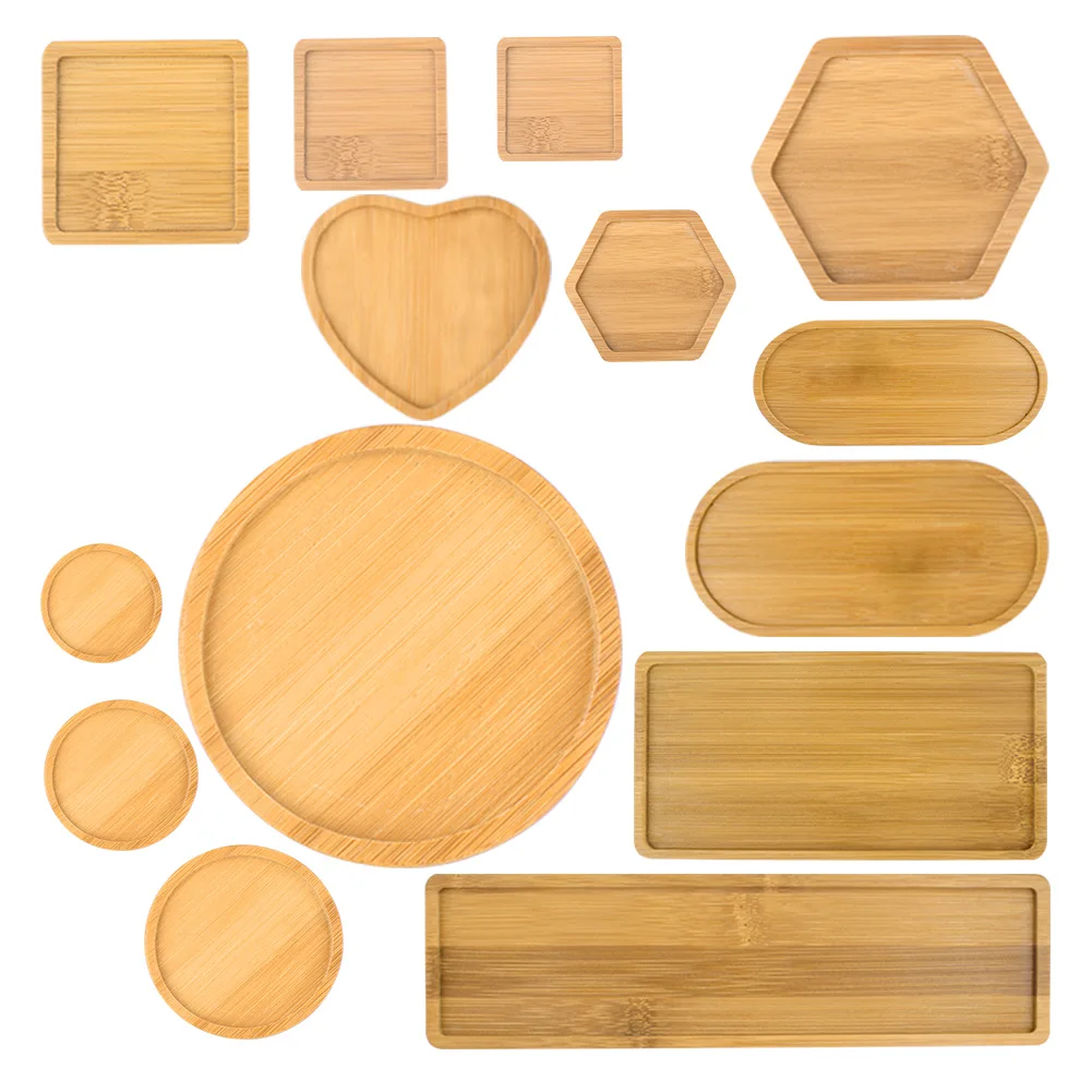 

Бамбуковая подставка WITUSE, круглые квадратные тарелки для горшки для суккулентов, подставка для сада, подставка для цветов, подставка для ра...