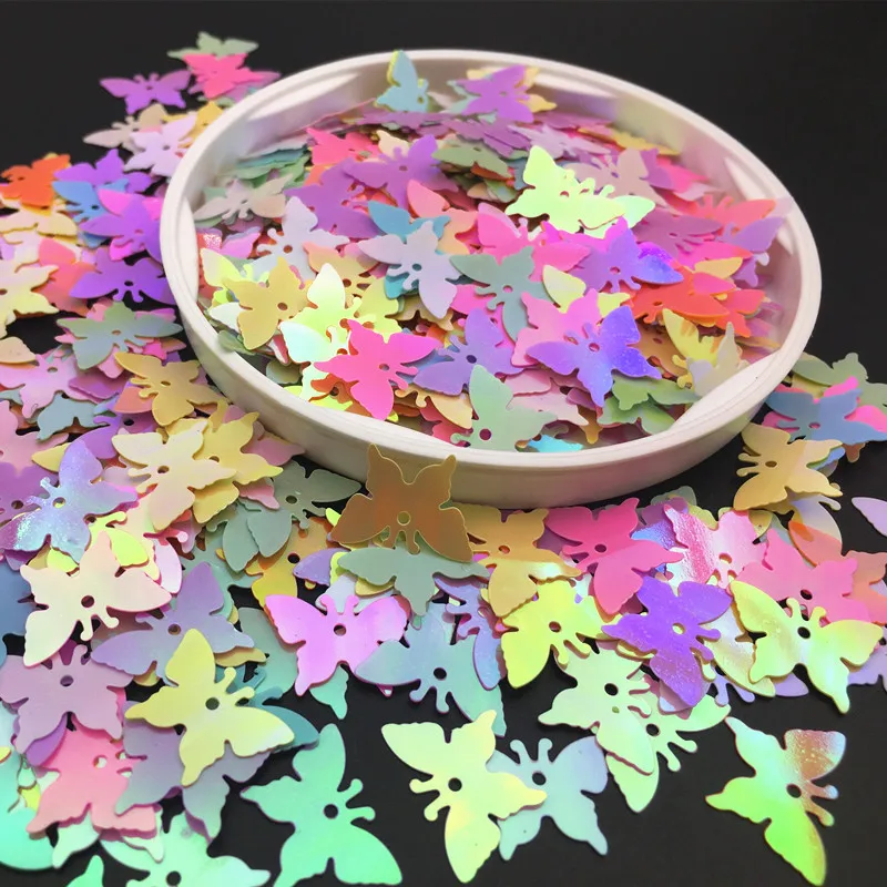 20 г Бабочка Форма ПВХ красочные свободные блестки пайетки вечерние искусство