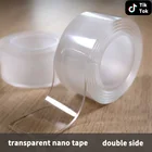 Нано-лента прозрачная двусторонняя самоклеящаяся для кухни ванной комнаты Plumbin товары для дома декоративные ленты