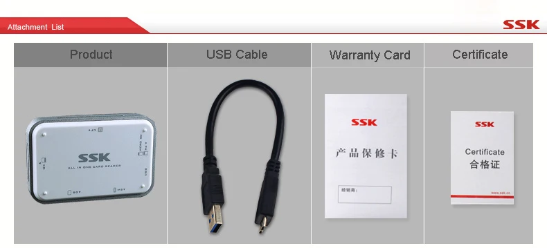 Акция Usb внутренний кардридер ручка привод Ssk один металлический Usb3.0 кардридер для Sd Tf высокоскоростной Cf памяти 056