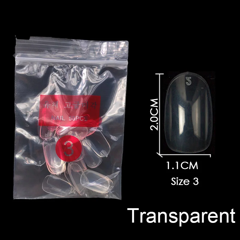 Transparent-3 Купите некоторые размеры s коротких круглых накладных гвоздей полный размер ногтей 0 1 2 3 4 5 6 7 8 доступны 3 цвета накладные ногти для ногтей DIY - Цвет: Transparent-3