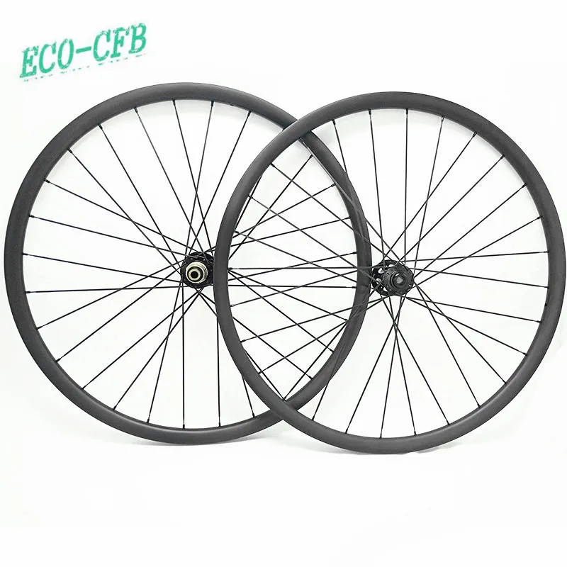 Mtb велосипед Углеродные колеса ruedas mtb 29 бескамерные велосипедные 30x25 мм novatec D791SB