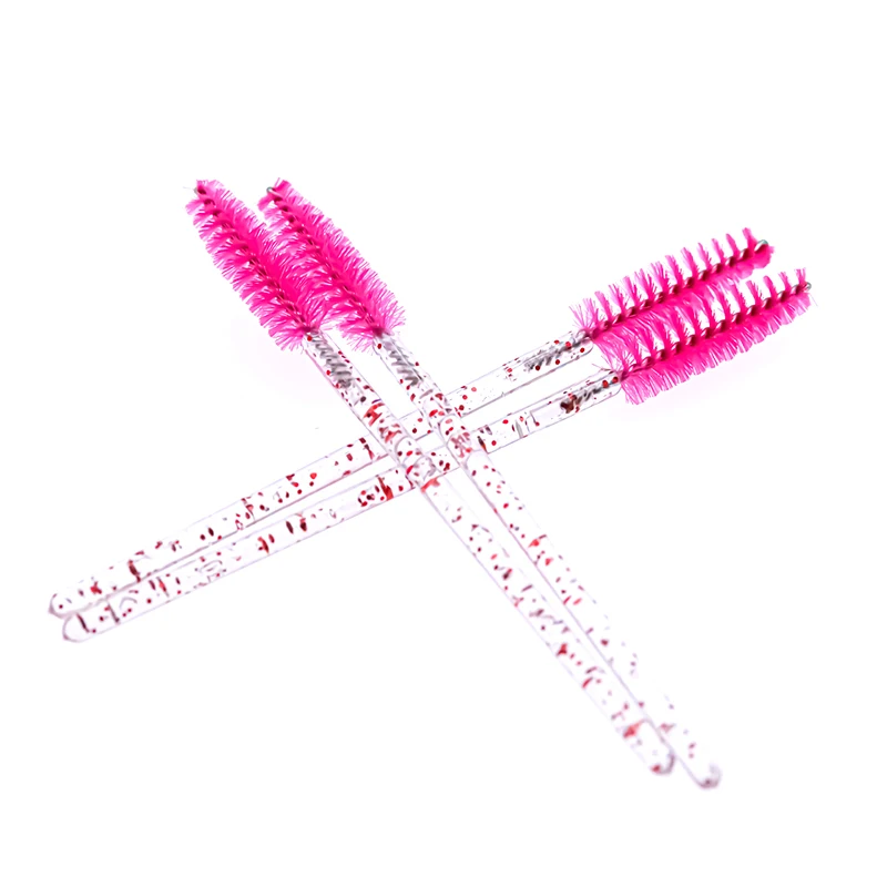 

50 Pcs/Pack Disposable Crystal Eyelash Makeup Brush Eyebrow Brush Extension Tools Mascara Wands Applicator Spoolers Cosmetic