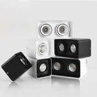 С регулируемым углом наклона с поверхностным монтажом светодиодный вниз светильник + сменный GU10 светодиодный лампы 7 Вт 10 Вт 14 Вт 20 Вт квадратный светодиодный потолочный Точечный светильник AC110 220V