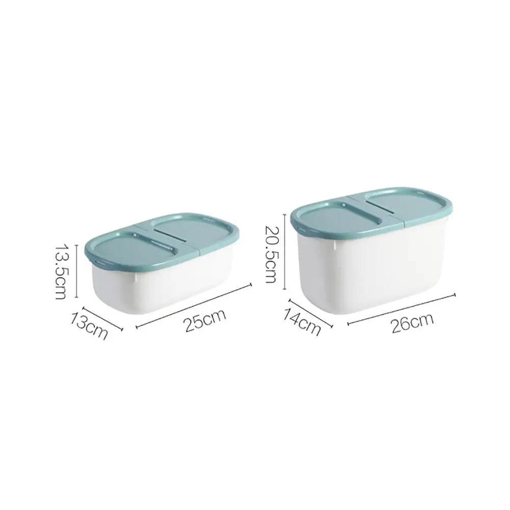 

4/8KG Double Cover Pet Dog Food Storage Container Kitchen Plastic Food Storage Box Rice Bucket