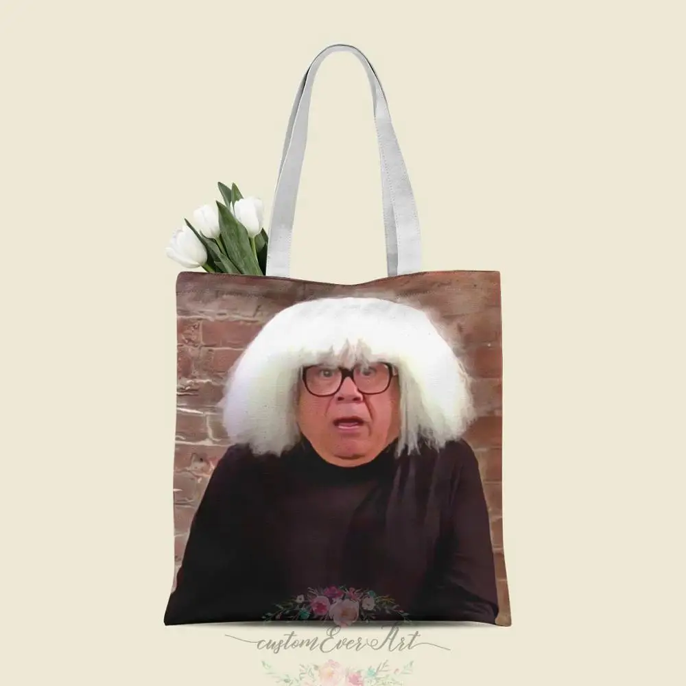 

Danny Devito wig tote bag custom canvas tote bags for women for teacher Birthday Bags Gift Bag personalized gifts