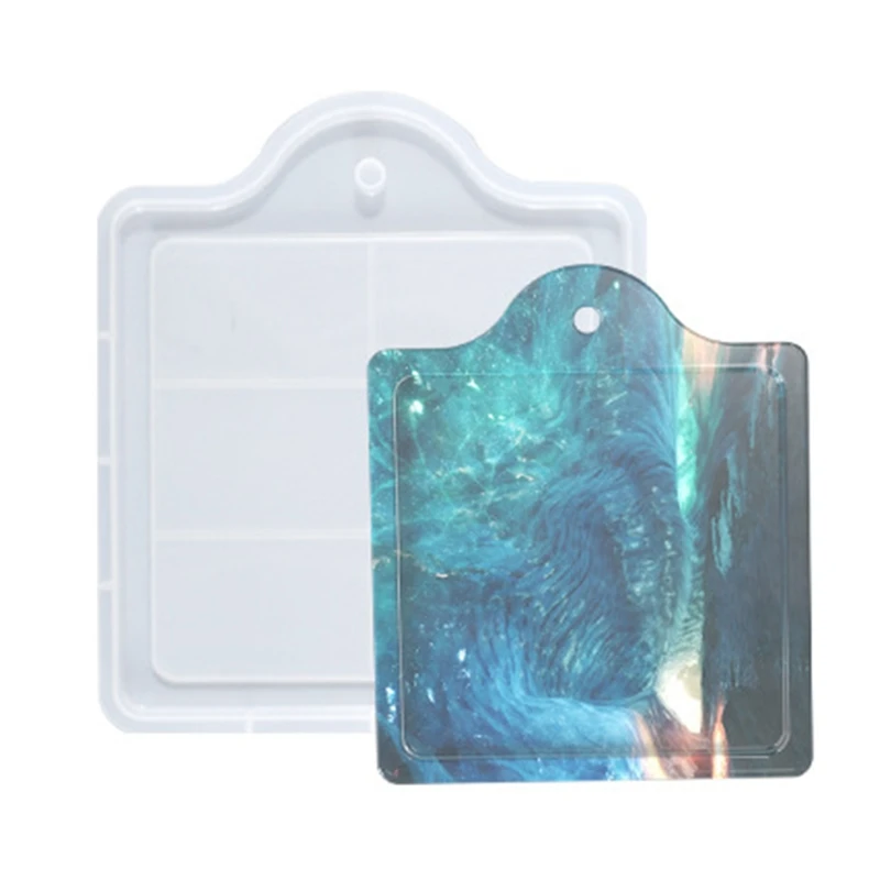 

Rectangle Tray Epoxy Resin Mold Home Table Coaster Serving Board Casting Silicone Mould DIY Crafts Jewelry Holder Mold