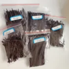 500 шт., 3x60, 3x80, 3x100, 3x120, 3x150 мм, ассорти, самоблокирующиеся Нейлоновые кабельные стяжки, черныйбелый пластик, застежка-молния, петля, Проволочная обмотка, кабельные стяжки