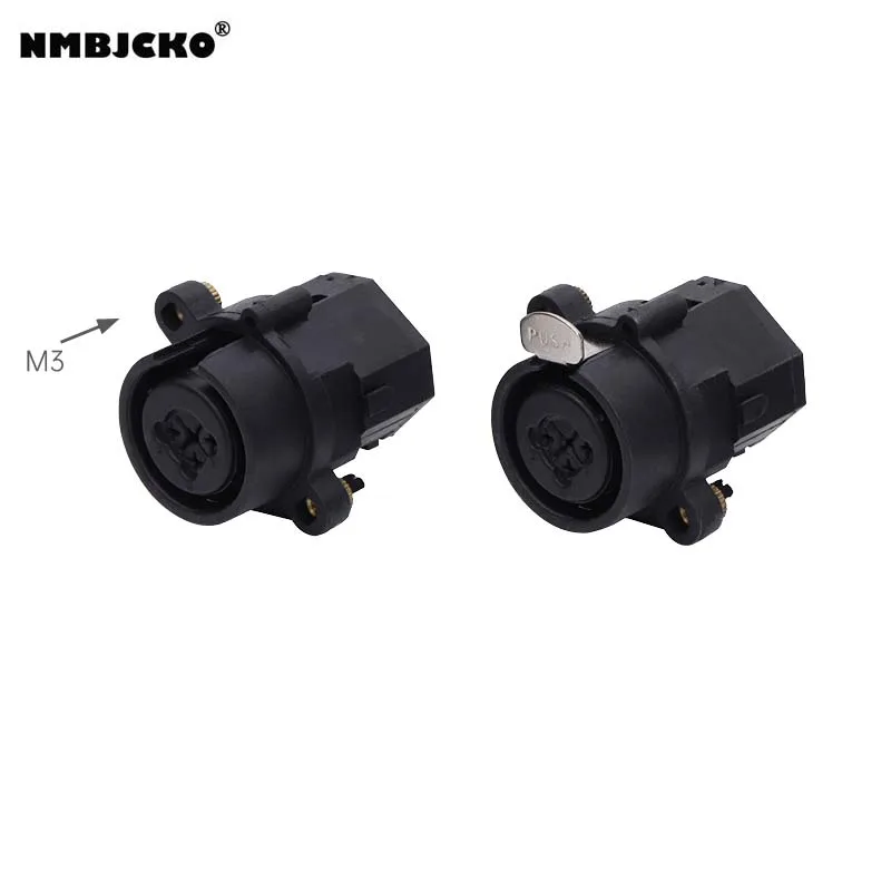 Combo de Folha Padrão com Prova de Poeira Nmbjcko Modelo – Lote 6.35 Jack Estéreo Feminino 7 Pinos Xlr Chassi d 407a408 100 Pçs
