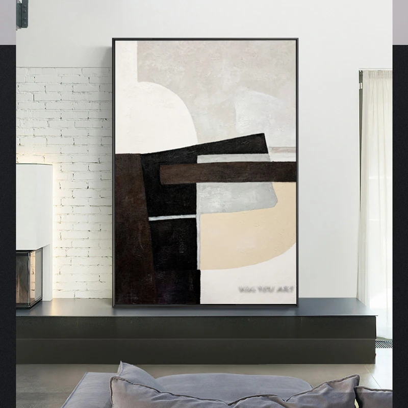 

Картина на холсте, с абстрактными линиями, для гостиной, без рамки