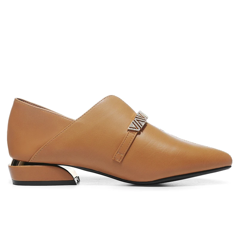 Женские туфли Новинка Изящные женские 2020 из натуральной кожи Офисная обувь на