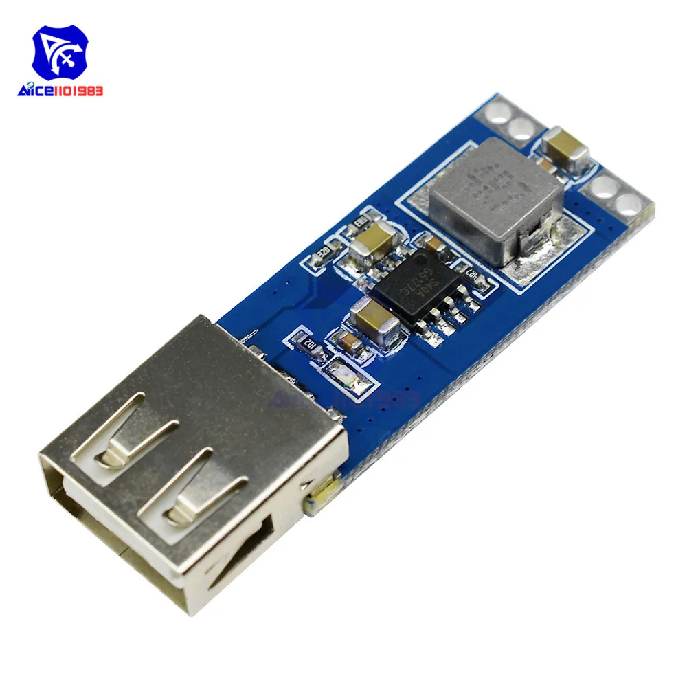 Модуль повышения мощности diymore USB 3 в В 7 4 2 до 5 1 А плата преобразователя|dc-dc 3v|dc-dc