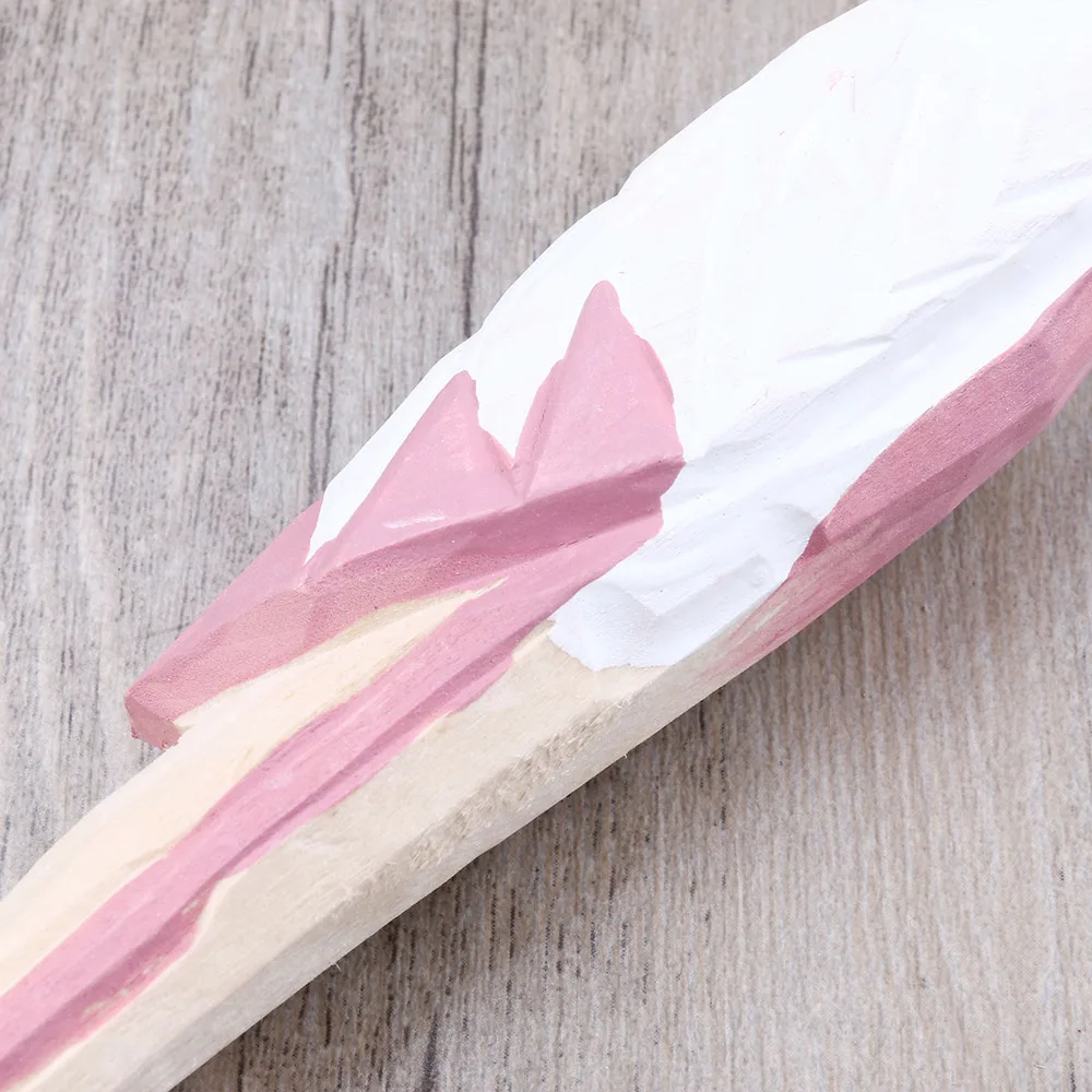 

Flamingo Ballpoint Pen Wooden Flamingo Carved Pen for School Office Home Stationery )